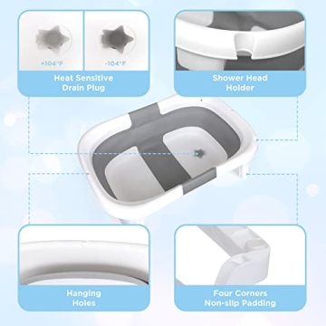 BEBELEH™ Baby Bathtub with Newborn Sling for Safe Bonding