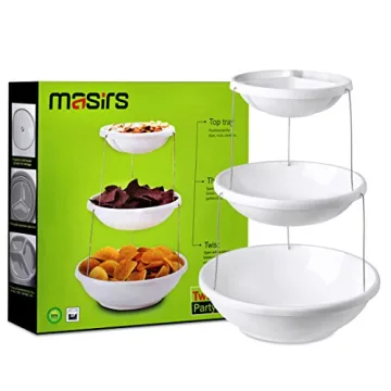 Masirs Collapsible Bowl Set for Stylish Serving & Minimal Storage