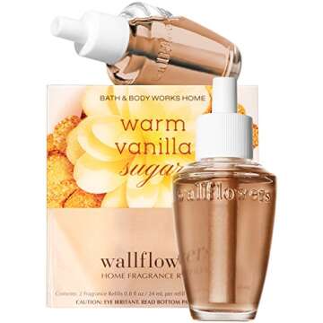 Bath and Body Works Warm Vanilla Sugar Wallflowers 2-Pack Refills - Infuse Your Home with Comforting...