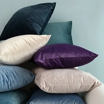 MIULEE Velvet Soft Decorative Throw Pillow Covers Set