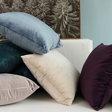 MIULEE Velvet Soft Decorative Throw Pillow Covers Set
