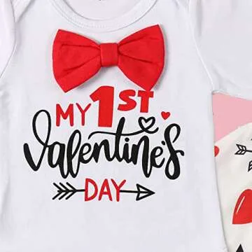 Cute Baby Boys' Valentine's Day Outfit Set 0-3 Months