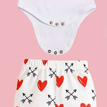 Cute Baby Boys' Valentine's Day Outfit Set 0-3 Months