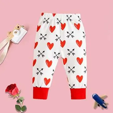 Cute Baby Boys' Valentine's Day Outfit Set 0-3 Months