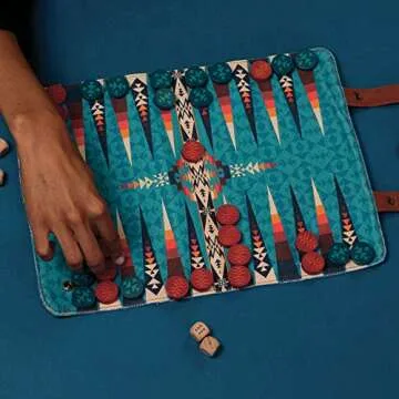 Pendleton Travel-Ready Backgammon Set for Outdoor Fun