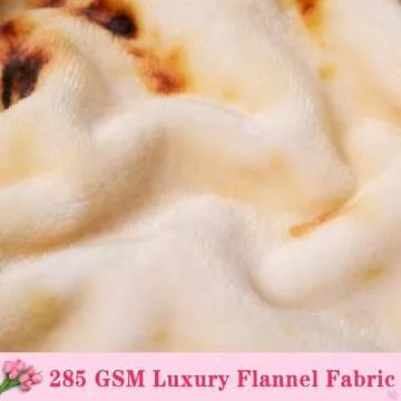 mermaker Burritos Tortilla Throw Blanket 2.0 Double Sided 60 inches for Adult and Kids, Giant Funny Realistic Food Blanket, 285 GSM Novelty Soft Flannel Taco Blanket (Yellow Blanket-Double Sided)