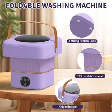 Compact Portable Washing Machine for Travel and Apartments