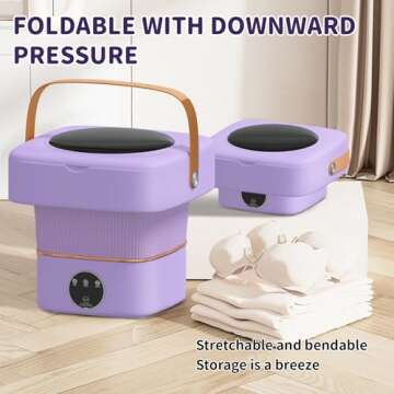 Compact Portable Washing Machine for Travel and Apartments