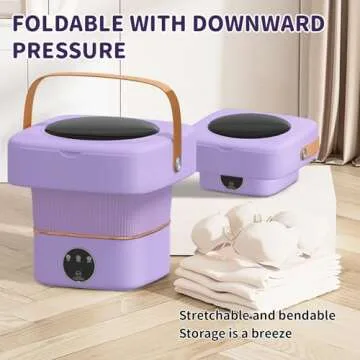 Compact Portable Washing Machine for Travel and Apartments