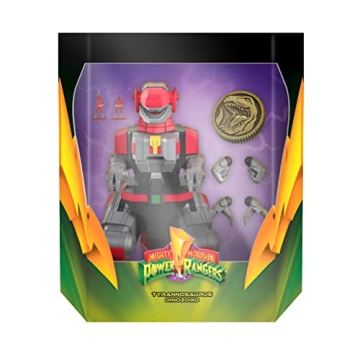 Super7 ULTIMATES! Mighty Morphin Power Rangers Tyrannosaurus Dinozord - 8" Power Rangers Action Figu...