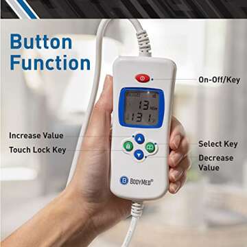 BodyMed Digital Moist Heating Pad for Pain Relief