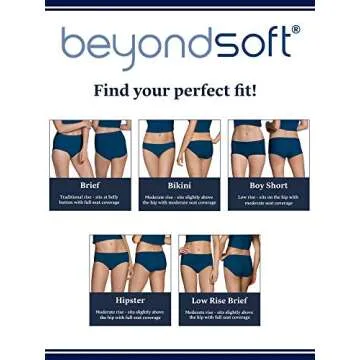 Fruit Of The Loom Women's Beyondsoft Panties, Bikini-Cotton Blend-6 Pack, 6