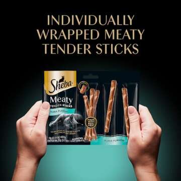Sheba Meaty Tender Cat Treats Tuna Flavor 50 Pack