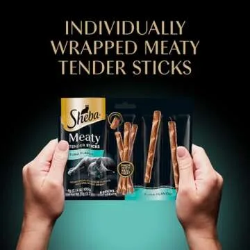 Sheba Meaty Tender Cat Treats Tuna Flavor 50 Pack