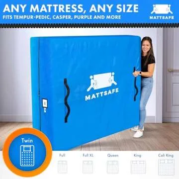 Nordic Elk Mattress Bags for Moving and Storage (Twin) Heavy Duty Moving Supplies, 8 Sturdy Handles, Strong Zipper, Mattress Cover Bed Bags, Storage Cover Essentials Packing Protector