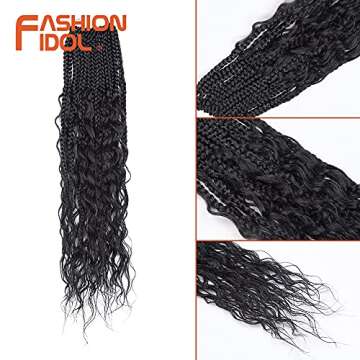 Goddess Box Braids Crochet Hair 24" for Black Women