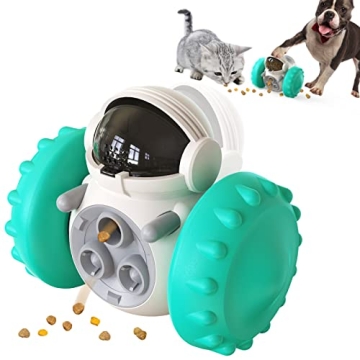 Pet Treat Dispensing Puzzle Slow Feeder Toys for Small and Medium Dogs,Fun Multifunction Interactive...