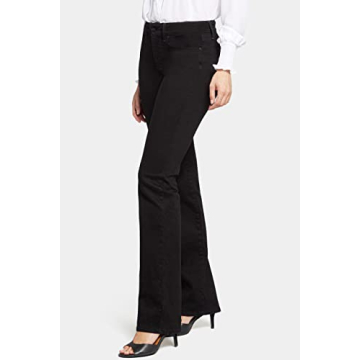 NYDJ womens Marilyn Straight Denim jeans, Black Bdm, 12 US