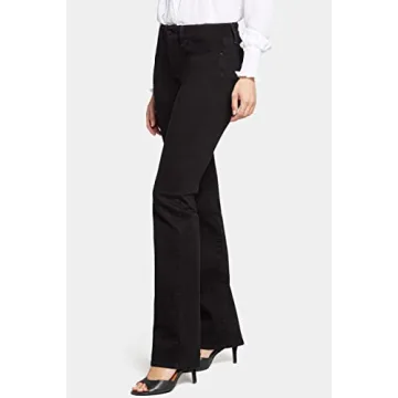NYDJ womens Marilyn Straight Denim jeans, Black Bdm, 12 US