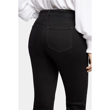 NYDJ womens Marilyn Straight Denim jeans, Black Bdm, 12 US