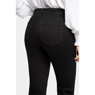 NYDJ womens Marilyn Straight Denim jeans, Black Bdm, 12 US
