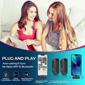 ULANZI J12 Wireless Lavalier Mic for iPhone & iPad