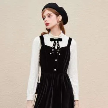 JKQBUX Women’s Velvet Bow Tie Brooch for Chic Styles