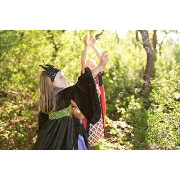 Little Adventures Dragon Queen Dress Up Costume with Soft Crown (X-Large Age 7-9) - Machine Washable Child Pretend Play and Party Dress with No Glitter