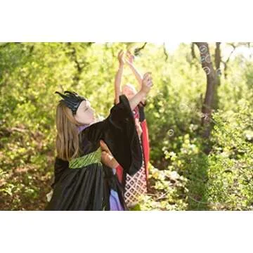 Little Adventures Dragon Queen Dress Up Costume with Soft Crown (X-Large Age 7-9) - Machine Washable Child Pretend Play and Party Dress with No Glitter