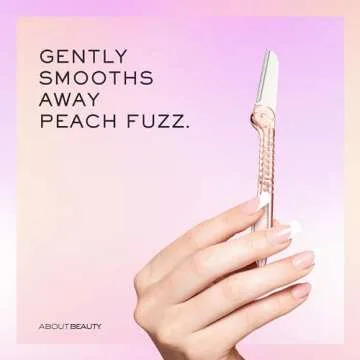 About Face Fuzz-Free Compact Facial Razors for Shaving & Exfoliating - Includes 3 Beauty Groomers - ...
