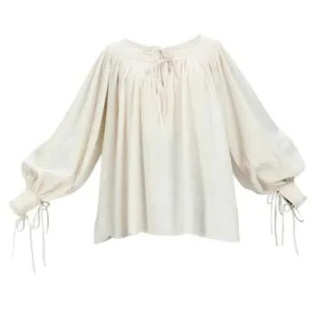 Medieval Renaissance Shirt for Halloween Cosplay, Women