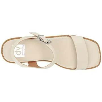 DV Dolce Vita womens Nelson Heeled Sandal, Ivory, 10 US