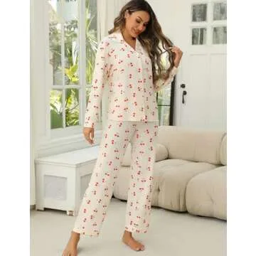 Super Soft Anjue Long Sleeve Pajamas for Women