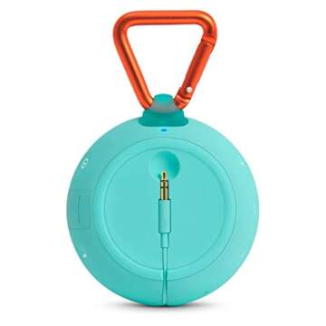 JBL Clip 2 Waterproof Portable Bluetooth Speaker (Teal)
