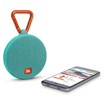 JBL Clip 2 Waterproof Portable Bluetooth Speaker (Teal)