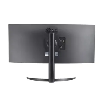 LG 34" Curved WQHD IPS Black Monitor with Built-in Speaker, (3440x1440) 100Hz, 5ms, Ultrawide MyView Streaming, Airplay2, Magic Remote, 34SR65QC-B WebOS 2024 Model (Renewed)