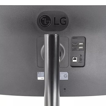 LG 34" Curved WQHD IPS Black Monitor with Built-in Speaker, (3440x1440) 100Hz, 5ms, Ultrawide MyView Streaming, Airplay2, Magic Remote, 34SR65QC-B WebOS 2024 Model (Renewed)