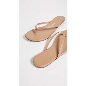 TKEES Women's Foundation Flip Flop,Cocobutter,9 M US