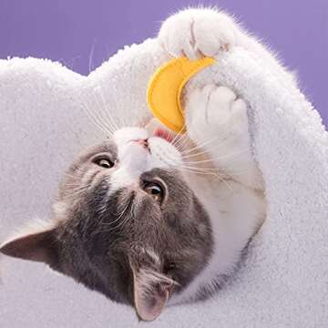 Cat Tree Cat Tower, 3-Level Indoor Cat House Condo with Sisal Scratching Posts Perches, Activity Center Cat Furniture with Basket, Hammock, Tree Hole for 2 Cats Activity Centre,4