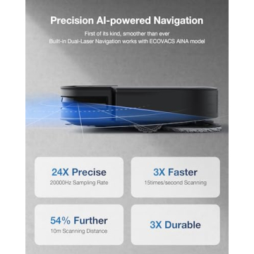 ECOVACS DEEBOT X2 Omni Robot Vacuum 8000Pa Suction AI Cleaning