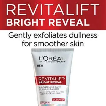 L'Oreal Revitalift Bright Reveal Facial Cleanser - Glycolic Exfoliating Wash