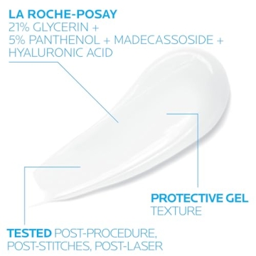 La Roche-Posay Cicaplast Gel B5, Protective Repair Gel for Cracked, Chapped Skin with Madecassoside and Glycerin, Tested Post-Procedure, Post-Stitches, Post-Laser, 1.35 Fl Oz