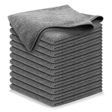 USANOOKS 12 Pack Microfiber Cleaning Cloths