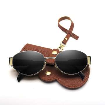 Retro Oval Sunglasses for Women Trendy Designer Sun Glasses Womens Shades Without LOGO Fashion Accessories for 2024