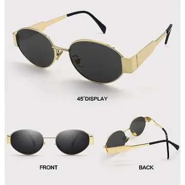 Trendy Retro Oval Sunglasses for Women - 2024 Fashion