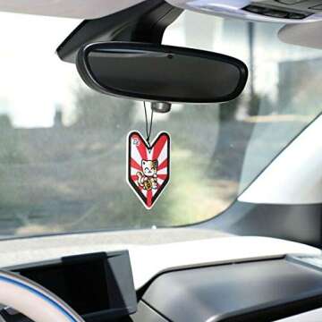 Tree frog Wakaba Ice Squash Scent 8 Pack, Young Leaf Japanese Air Freshener JDM Car Auto Rising Sun Lucky Cat