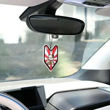 Tree frog Wakaba Ice Squash Scent 8 Pack, Young Leaf Japanese Air Freshener JDM Car Auto Rising Sun Lucky Cat