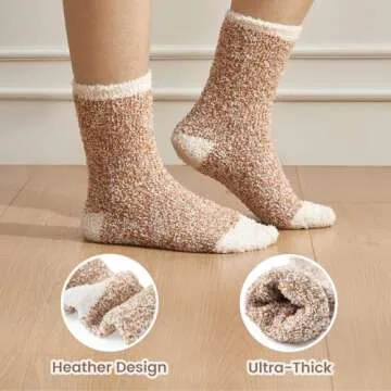 Snuggle Sac Warm Fuzzy Socks - Cozy Winter Comfort for Women