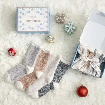 Snuggle Sac Warm Fuzzy Socks - Cozy Winter Comfort for Women