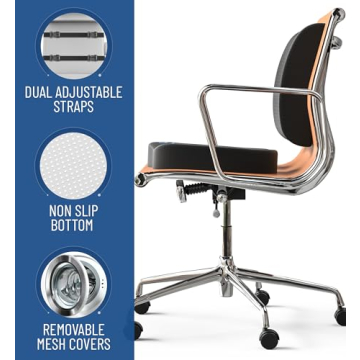 Everlasting Comfort Memory Foam Seat Cushion for Back Pain Relief